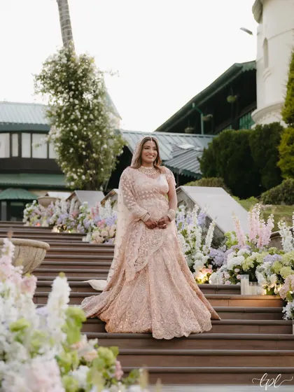 A personal moment on my wedding day. My soft, ethereal bridal look was a perfect match for the dreamy, pastel decor I had designed for the ceremony.