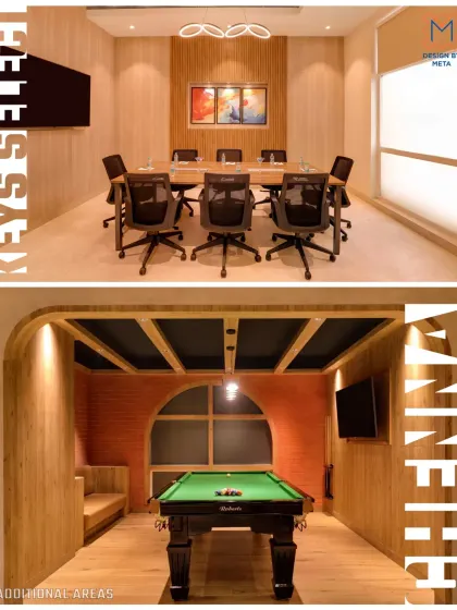We believe in activating every corner of a hotel. As part of the Chennai renovation, we designed a dedicated meeting room for business needs and a cozy, well-lit recreation area with a pool table for guest leisure.
