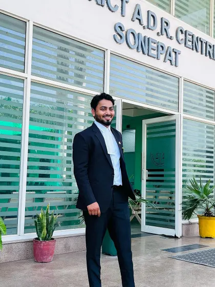 My legal services extend beyond Delhi. Here I am at the District Court in Sonipat, Haryana, to represent a client in a civil matter.