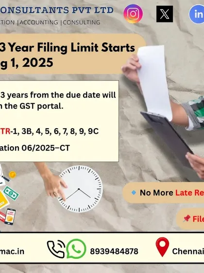 Here's a critical GST update you cannot afford to miss. From August 1, 2025, the GST portal will automatically reject any returns that are more than three years past their due date. If you have any old, pending returns like GSTR-1 or 3B, now is the time to get them filed before this rule makes it impossible.