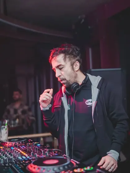 A candid shot of me during my set in Siliguri. Just focused on the music and the journey.
