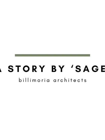 The title card for our "A Story by 'SAGE'" project series, reflecting our commitment to creating narrative-driven, thoughtful design.