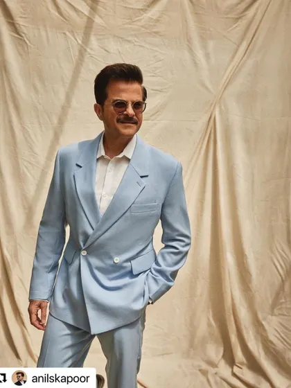 The perfect gentleman's hairstyle for Anil Kapoor.