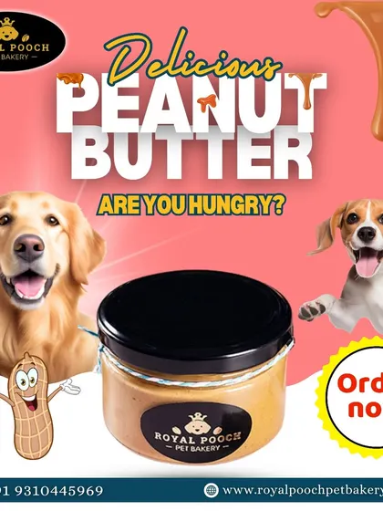 Are you hungry? My delicious peanut butter is a healthy and safe option for your pup. I never use harmful additives, so you can be sure you're giving them the best.
