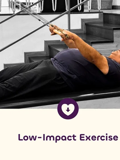 Pilates is a low-impact exercise, which means it is gentle on your joints. This makes it an ideal form of movement for injury rehabilitation and for building strength without adding unnecessary strain.