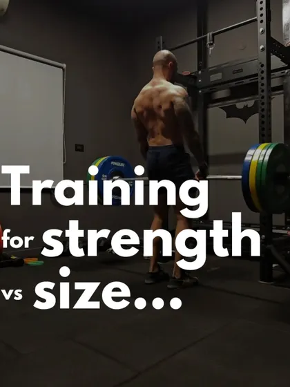 Training for strength versus size involves different variables. Strength gains are maximized with heavier loads, while muscle growth can be achieved across a spectrum of loads as long as you train close to failure. For most people, a program that develops both qualities simultaneously is the most effective approach.