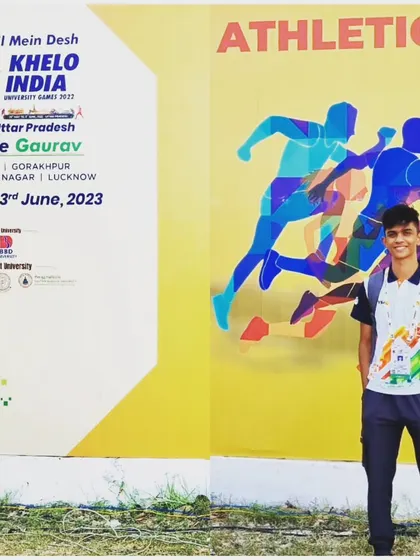 Yash Joshi representing the University of Mumbai at the Khelo India University Games. We prepare our athletes not just to compete, but to thrive in high-pressure environments.