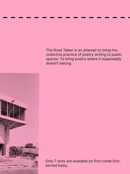 Bringing the collective practice of poetry writing to public spaces. These walks are for anyone, from seasoned poets to the simply curious, to compose poetry of everyday life.