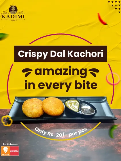 Our Crispy Dal Kachori is amazing in every bite. Served with tangy chutneys, it's a perfect breakfast or evening snack.