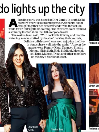 A closer look at our feature in the press for the Dirt Candy fashion party. Our founder, Navneet, was among the city's fashionable set, celebrating a night of style and glamour.