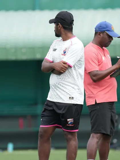 Our coaches, Rajesh and Ragul, scouting players during trials, with a keen eye for the next generation of talent.