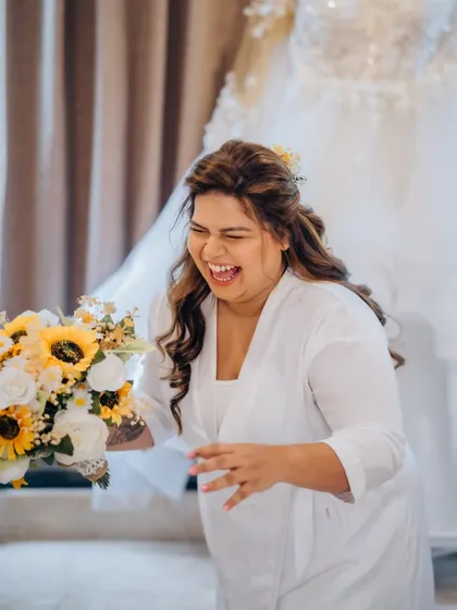 The pure, unadulterated joy of a bride on her wedding day. Diana's laughter is infectious, and this candid shot is one of my favorites.