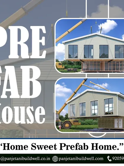 Home sweet prefab home. This graphic illustrates the modular nature of our prefabricated houses, which are manufactured off-site and then quickly assembled on location with cranes.