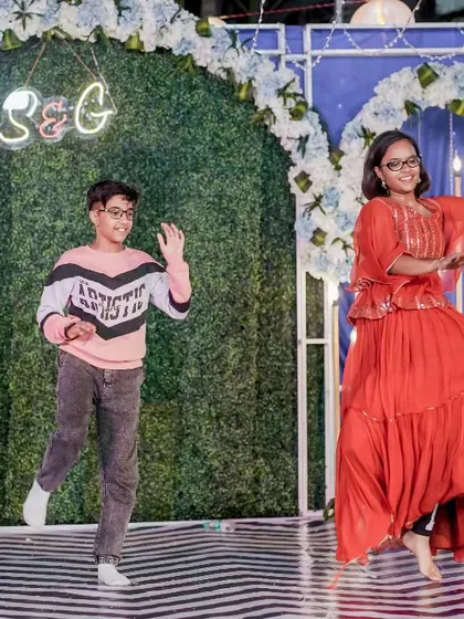 This brother and sister duo performed a super cute and energetic number. Choreographing for kids is all about keeping it fun.