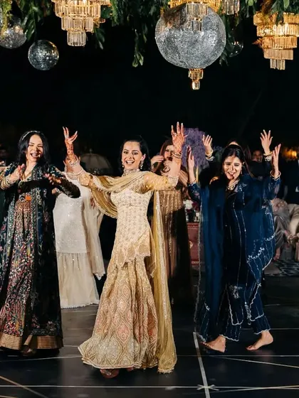 This Sangeet in Jaisalmer was choreographed entirely through videos for my clients in the USA. It's amazing to see it all come together so perfectly.