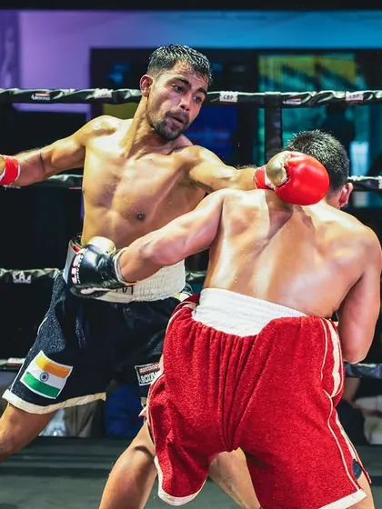 A powerful right hand connects. Our matchmaking ensures competitive and action-packed fights.