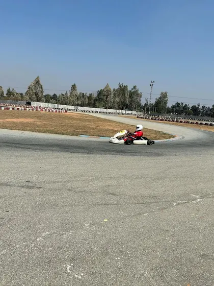 A young driver on track during pre-season testing.