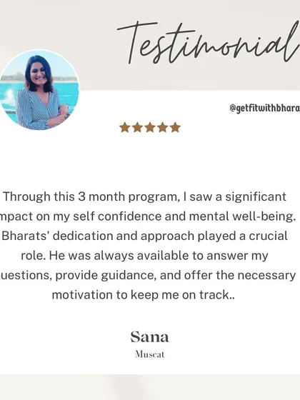 Sana saw a significant impact on her self-confidence and mental well-being. She appreciated that I was always available to answer questions and provide motivation.