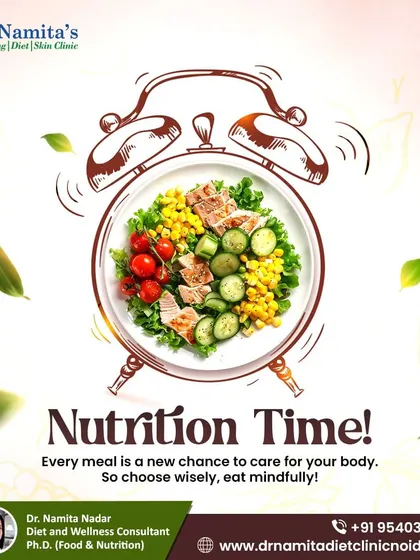 I believe every meal is a new chance to care for your body. This image is a reminder to choose your food wisely and eat mindfully to get the best nutrition from every plate.
