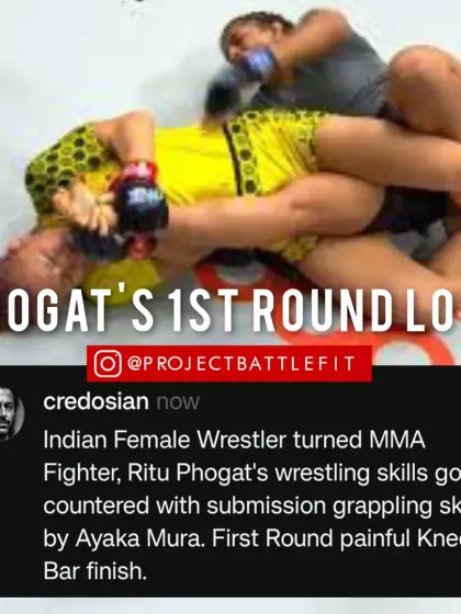 Ritu Phogat's loss at ONE shows that elite wrestling alone isn't enough in MMA. Without submission defense, you're vulnerable. It's a learning moment for the first generation of Indian women in pro MMA.