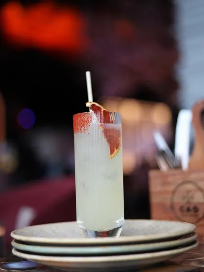 This beautifully crafted cocktail at CAD Noida shows their attention to detail. I always highlight artistic presentation in my social media cafe reviews.