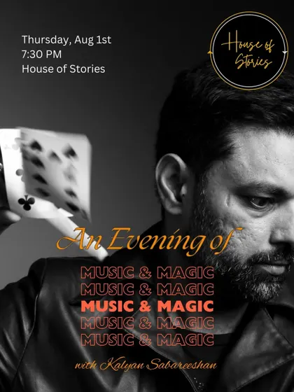 A poster for show number 5, this time in Indiranagar. A great way to beat the midweek blues.