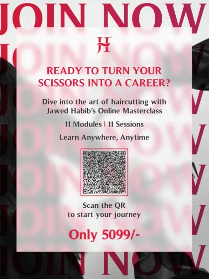 Are you ready to turn your scissors into a career? My online masterclass is your first step. You can learn anywhere, anytime, and start your journey with a simple scan.