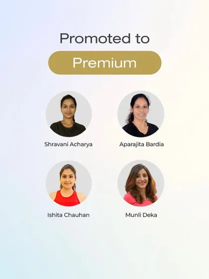 Thank you, MyHealthBuddy, for the promotion to Premium Coach. I'm grateful for the opportunity to grow and learn.