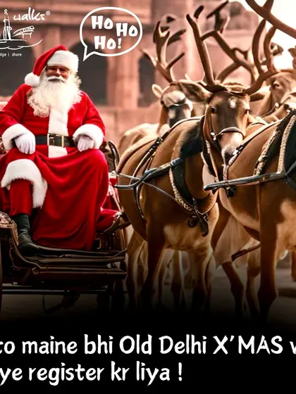 Even Santa has registered for our Old Delhi Christmas Walk! Join us for a festive exploration of historic churches and a taste of traditional rum cake in Chandni Chowk.