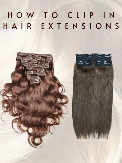 A guide on how to apply clip-in hair extensions yourself. We offer both curly and straight options to help you achieve any look you desire, right at home.