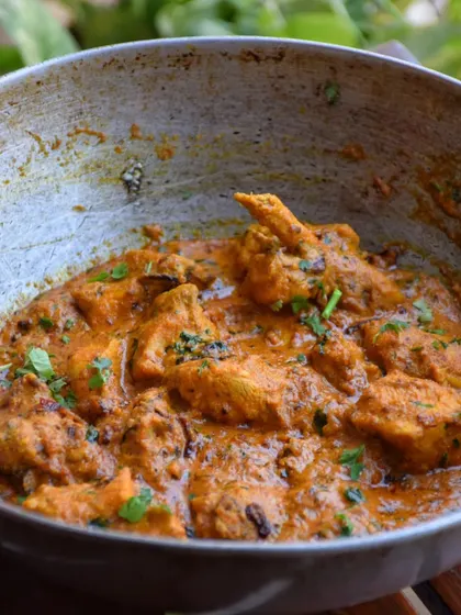 Lucknowi Chicken Masala, inspired by a dish I had in Aminabad, Lucknow. The creamy, flavourful curry has become a new favourite in my kitchen, and I can't wait for you to try it.