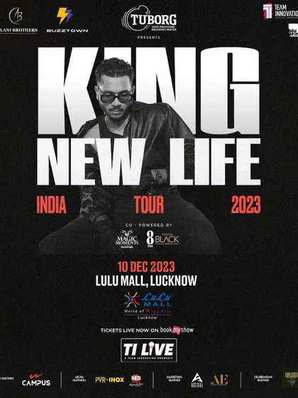 A promotional post for KING's concert, emphasizing the call to action to buy tickets. Consistent and clear communication is a key part of my promotional strategy for every event.