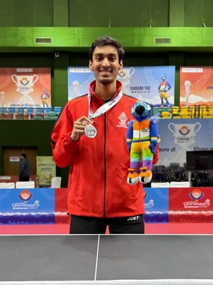 We provide a direct pathway to the professional leagues. Here is our elite player, Deepit Patil, after his selection into the prestigious Ultimate Table Tennis (UTT) League, where he represents the Kolkata ThunderBlades.