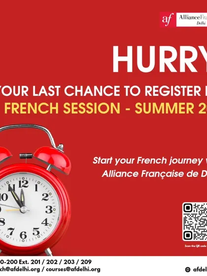 This is your last chance to register for our Summer 2025 session. Don't wait, enroll now and make your summer count with our expert-led French classes.