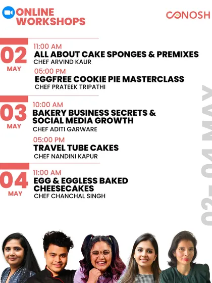 This early May schedule was perfect for leveling up your baking game, with workshops on cake sponges, cookie pies, and baked cheesecakes.