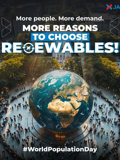 As the world's population grows, so does the demand for energy and the pressure on our planet. On World Population Day, we reaffirm our commitment to renewable energy as a critical solution for responsible and sustainable growth.