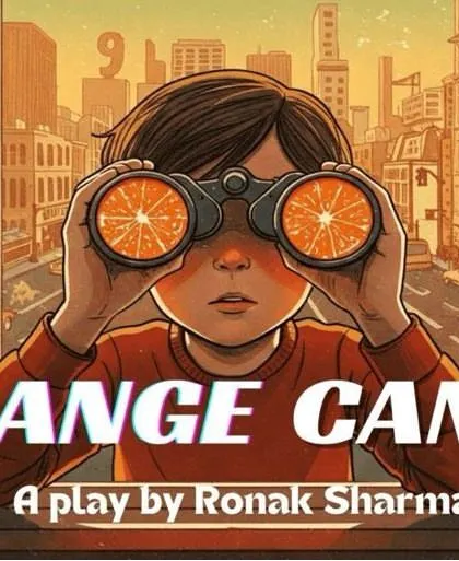 The poster for "Orange Candy," a feel-good comedy about a 10-year-old boy and a 38-year-old woman. Our space helps create that charming, lighthearted mood.