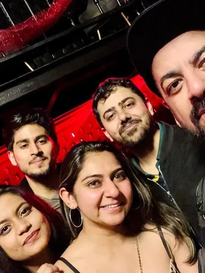 A V-Day selfie with the crew. It's always great to celebrate with friends.