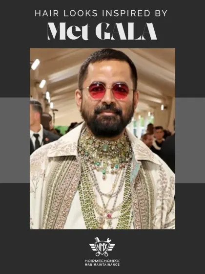 Sabyasachi's look at the Met Gala proves that a well-groomed beard and classic haircut are always in style. We help our clients achieve this level of polished refinement.