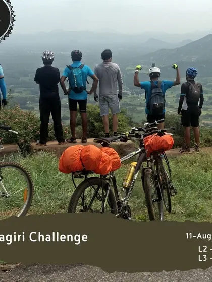 Another shot from the 'Melagiri Challenge', showcasing the rewarding views that make every climb worth it. This tour is perfect for riders looking to test their endurance in a stunning setting.