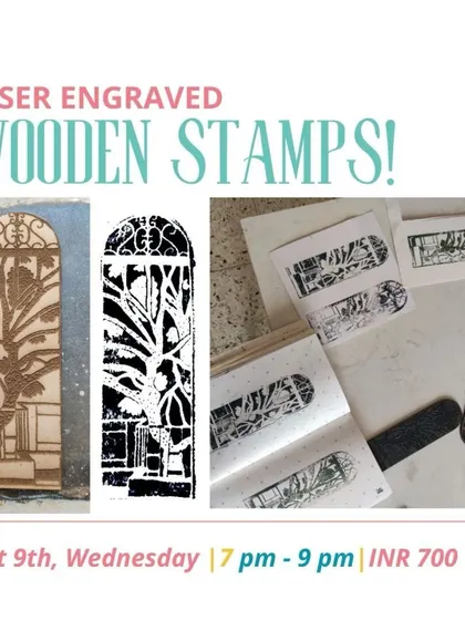A closer look at the laser engraved wooden stamps you can create in our workshop. The level of detail is amazing.