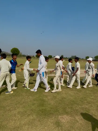 FCCA Panthers celebrating their victory in the 1st match of the tournament.