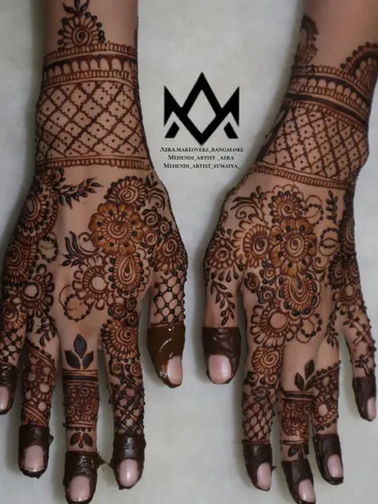 A full view of the Pinterest-inspired design, featuring a mix of floral and geometric patterns.