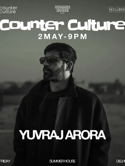 Poster for a night at the legendary Summer House Cafe in Delhi. This venue is an institution in the city's music scene.