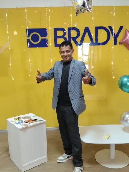 A thumbs up from an event with BRADY Corporation. I pride myself on leaving every client with a positive and memorable experience that boosts team morale.
