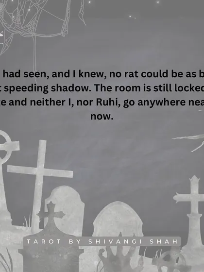 A mother's story of playing hide and seek with her daughter and encountering a large, inhuman shadow in a locked room.