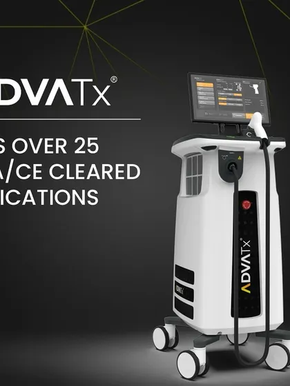 This is the ADVATx, one of the advanced medical lasers I use in my clinic. With over 25 FDA/CE cleared indications, this solid-state laser allows me to provide highly targeted and effective solutions for a wide range of skin concerns.