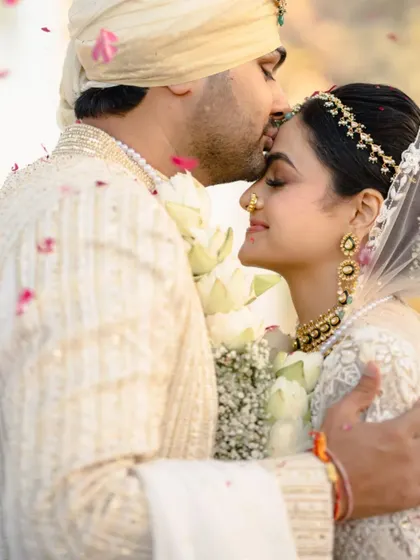 A tender forehead kiss, a gesture that speaks volumes. We create the space for these intimate, heartfelt moments to happen.