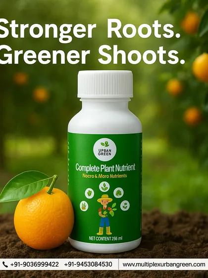 For stronger roots and greener shoots, look no further than our Complete Plant Nutrient. This formula provides a balanced diet for your plants, ensuring they grow healthy and resilient, whether in a small pot or a large farm.