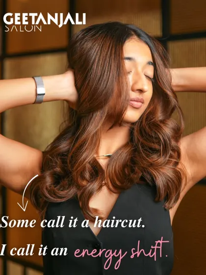 Some call it a haircut. I call it an energy shift. This image captures the transformative power of a new style.